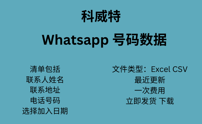 科威特 WhatsApp 数据​