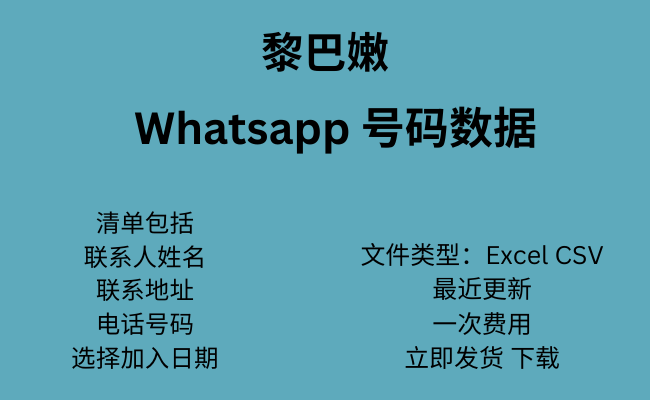 黎巴嫩 WhatsApp 数据​